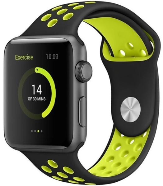 Силиконовый ремешок для часов apple watch 42mm 44mm 45mm 49mm SE Ultra ...