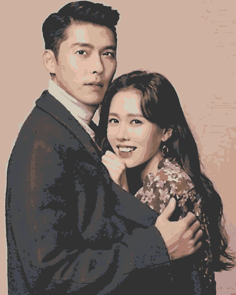 Картина по номерам Аварийная посадка любви Корейские актеры Дорама на ...