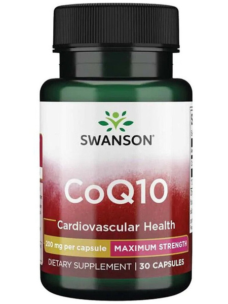 Swanson Coq10 Maximum Strength, Коэнзим 200мг для молодости кожи лица ...