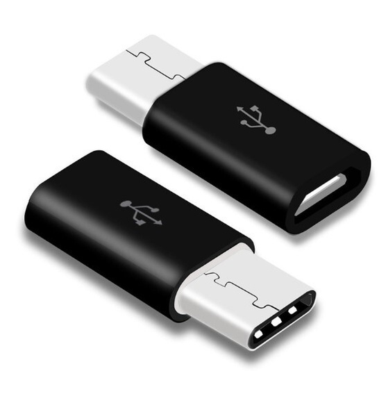 Адаптер, переходник Type C - Micro USB черный / тайп с - микро юсб ...