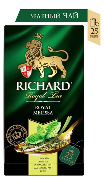 Чай в пакетиках зеленый Richard Royal Melissa, 25 шт - купить с ...