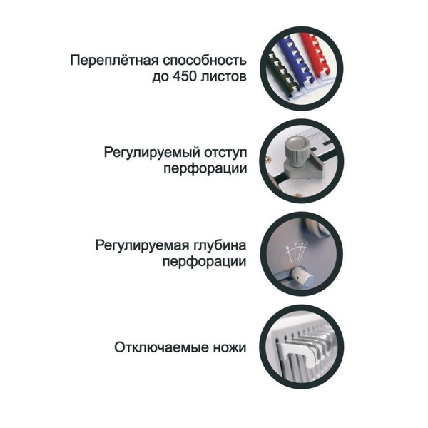 Брошюровщик ProfiOffice Bindstream M28 Plus, А4, 28л./450л., пл.пруж ...