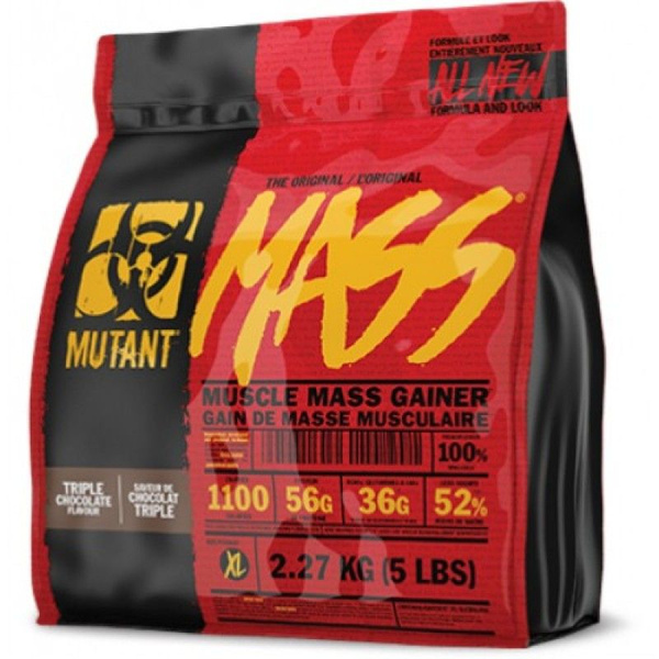 Гейнер Mutant Mass 5 фунтов тройной шоколад (2270 г.) - купить с ...