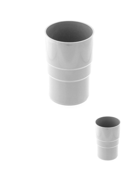 Муфта водостока соединительная ГАМРАТ ПВХ/ Соединитель трубы диаметр ...