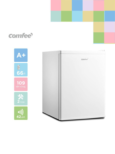 Холодильник Comfee RCD98WH1R, однокамерный, 66 л, GMCC компрессор ...