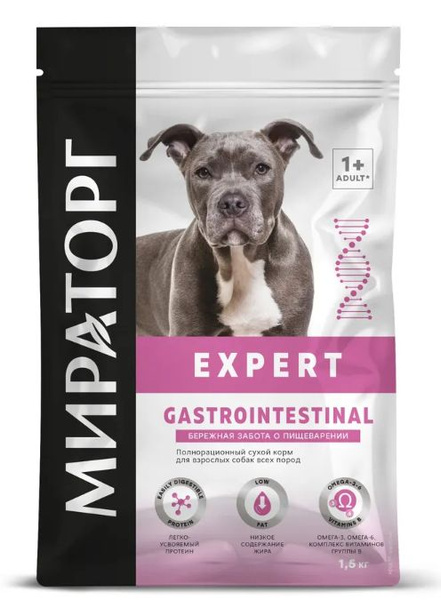 Корм сухой Winner EXPERT Gastrointestinal для собак, бережная забота о ...
