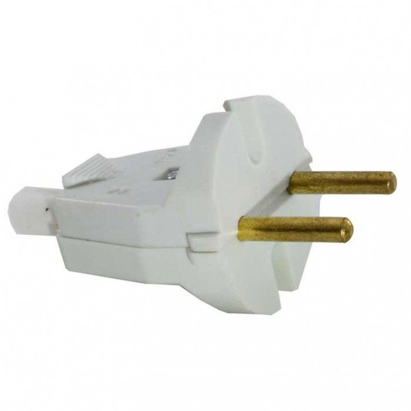 Вилка штепсельная В6-004 без з/к БЕЛАЯ - купить с доставкой по выгодным ...