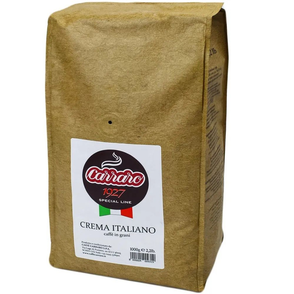 КОФЕ в зернах Caffe Carraro Crema Italiano, 1 кг - купить с доставкой ...