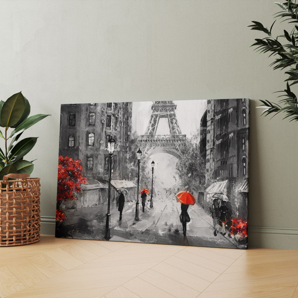 Картина на холсте (ричард макнейл париж пейзаж дождливый) 60x80 см/для ...