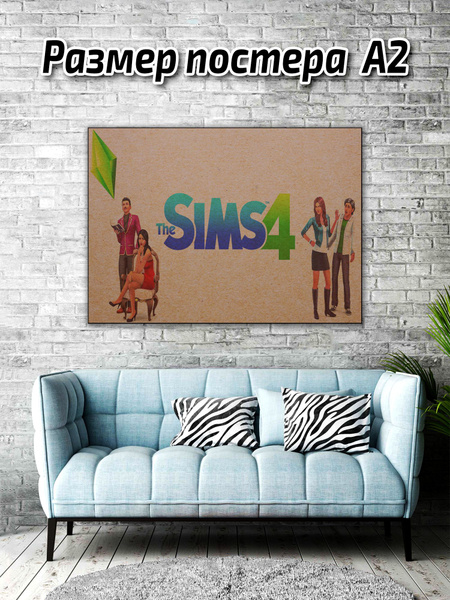 Характеристики Постер геймклаб "Постер игра Sims 4 / плакат игра Симс 4 ...