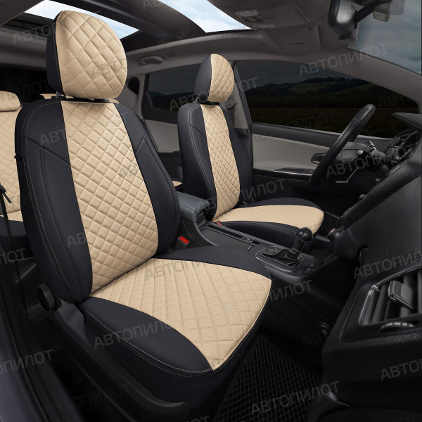 Чехлы на Лада Ларгус / Авточехлы для Lada Largus 5 мест (2021-2023 ...