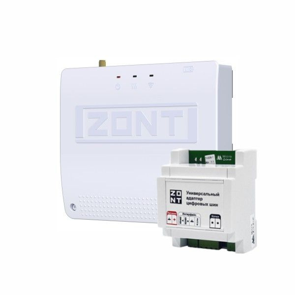 ZONT SMART NEW и Универсальный адаптер цифровых шин (DIN) - купить с ...
