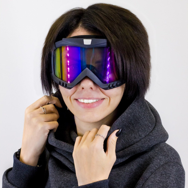 Горнолыжная маска сноубордическая Nevzorov Ski Mask Pro оправа черная с ...