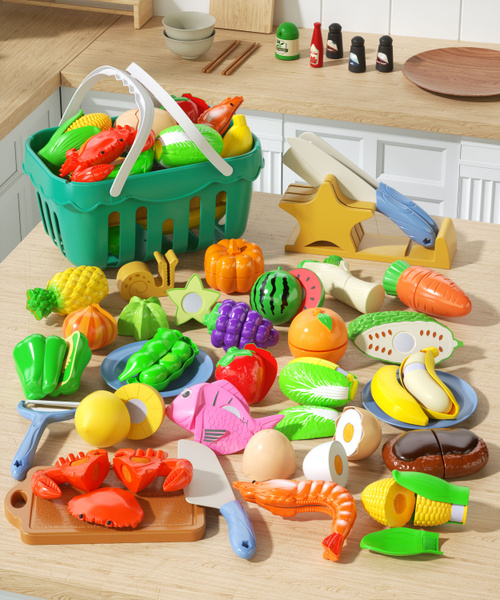 Игрушечные овощи и фрукты 30 предметов - купить с доставкой по выгодным ...