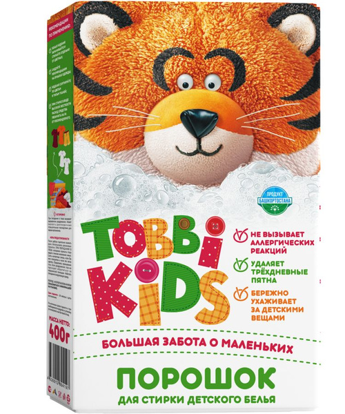 Стиральный порошок детский TOBBI KIDS, 400 гр - купить с доставкой по ...
