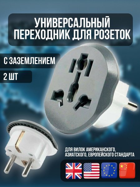 Переходник с китайской розетки ; Переходник на евро вилку ...