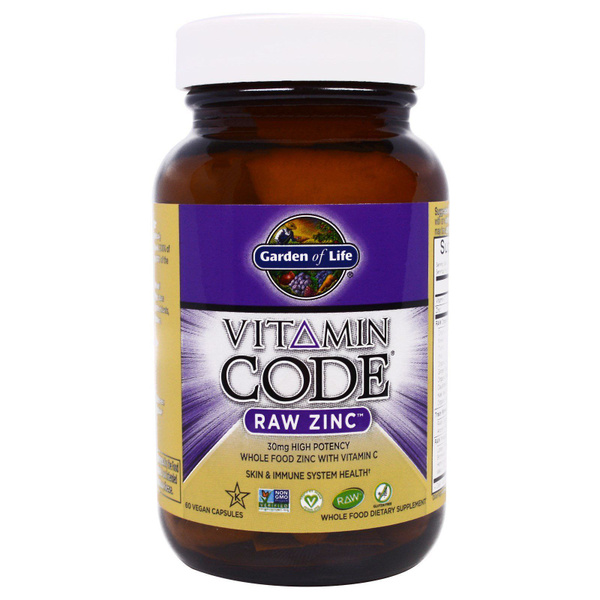 Garden of Life Vitamin Code Raw Zinc, Цинк (60 капсул) - купить с ...