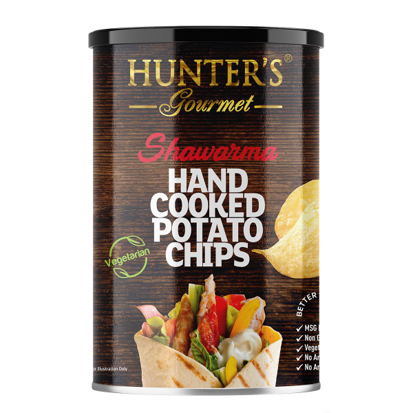 Чипсы картофельные Hunters Gourmet Вкус Шавермы 150г, банка - купить с ...