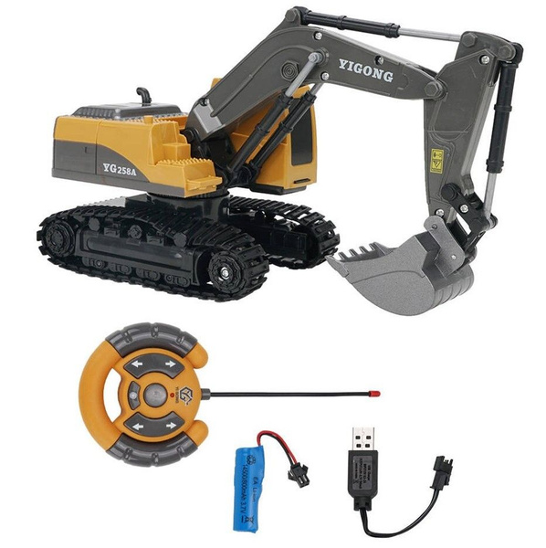 Экскаватор на радиоуправлении детский игрушка на пульте управления ...