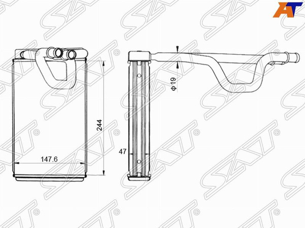 Радиатор отопителя салона Nissan Pathfinder 04-14 / Navara 04-15