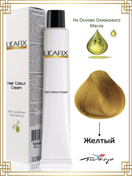 LILAFIX PROFESSIONAL Перманентная крем-краска для волос, Жёлтый ...