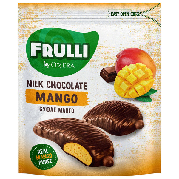 Конфеты O'ZERA "Frulli" суфле манго в шоколаде, 125 г, КРН217 (3 шт ...