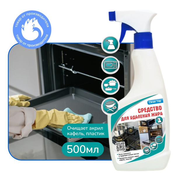 Средство для удаления жира Clean Top Спрей 0.5л - купить с доставкой по ...