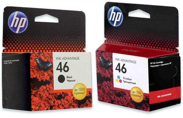 Расходник для печати HP 46, Набор CMYK, для струйного принтера ...