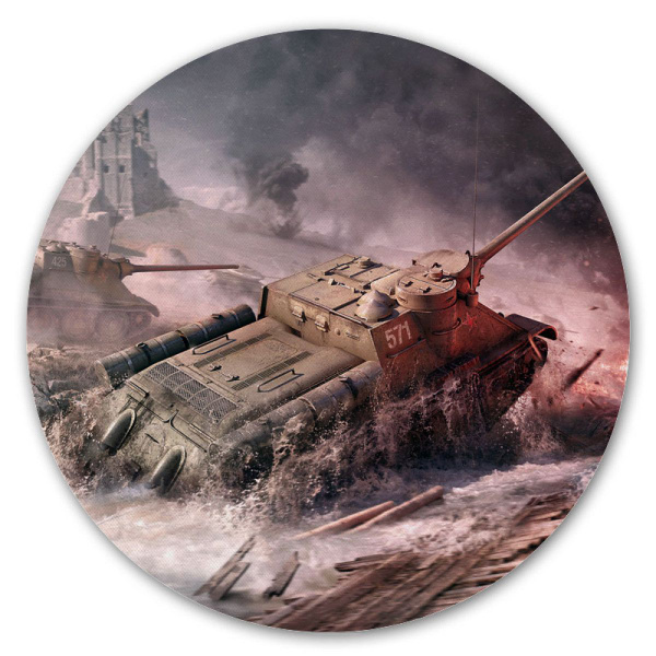 Коврик для мышки круглый World of Tanks - купить с доставкой по ...