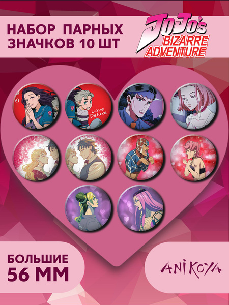 Значки на рюкзак манга Джо Джо аниме JoJo набор мерч - купить с ...