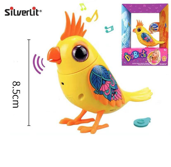 Интерактивные игрушки DigiBird, поющие и двигающиеся симулированные ...