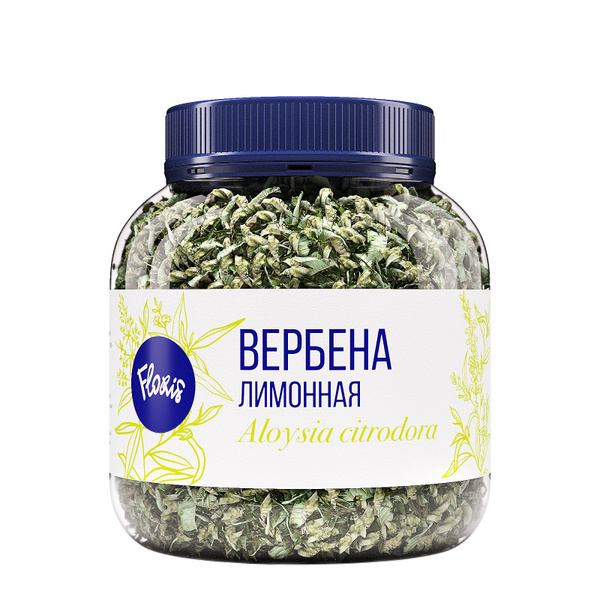 Чай травяной Floris "Вербена лимонная" в банке (лист), сушеная вербена ...