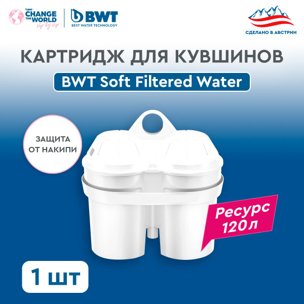 Картридж для кувшинов BWT Soft Filtered water 1 шт , Смягчение воды ...