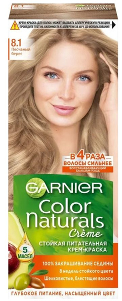 Garnier Color Naturals Краска для волос, 7.1 Песчаный Берег, 110 мл ...