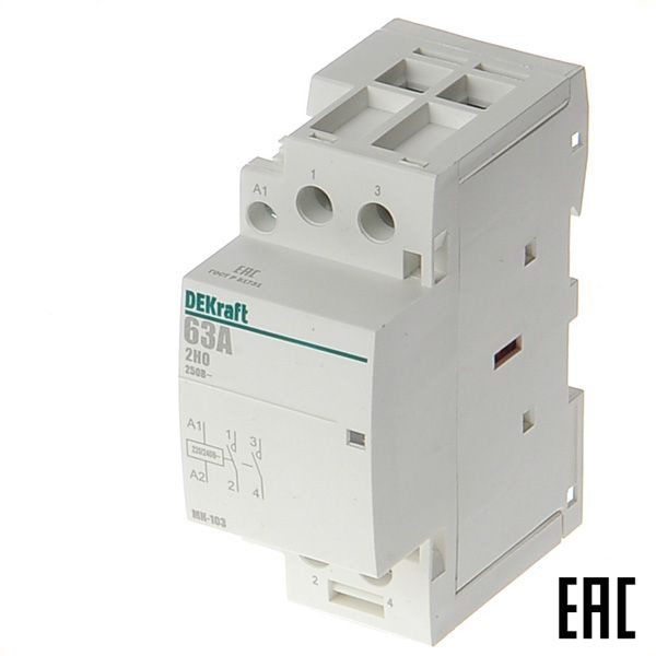 Контактор модульный МК103-063A-230B-20 18085DEK 63А 2з 230В на Din ...