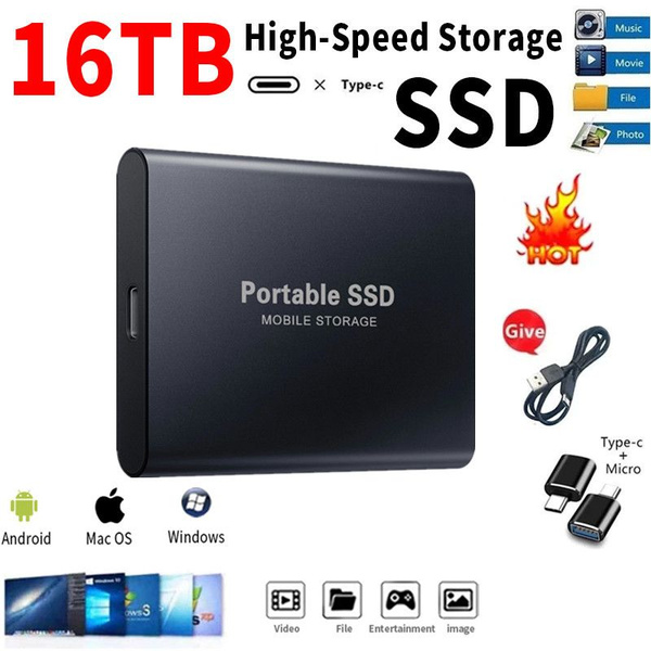 Внешний SSD-диск 001, 16 ТБ - купить по выгодной цене в интернет ...