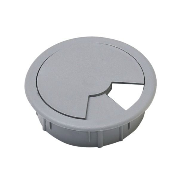 Заглушка кабель-канала для стола (цвет Серый, 1шт, диаметр 60мм) купить ...