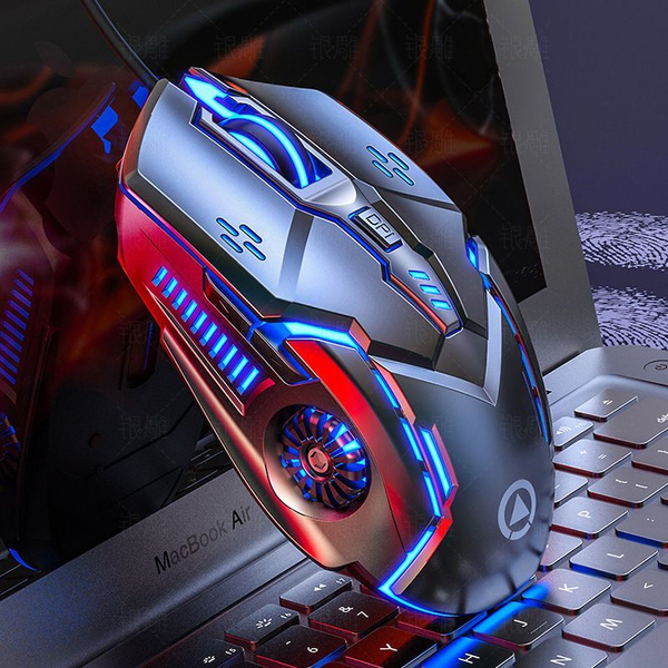 Игровая мышь проводная AcsesCom Игровая мышка для компьютера с RGB ...