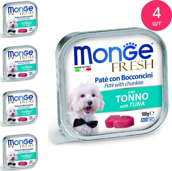 Консервы для собак Monge / Монж Dog Fresh для взрослых животных, паштет ...
