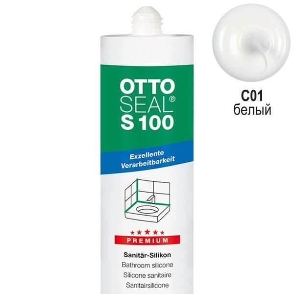 Силиконовый Герметик OTTO CHEMIE, Для ванн, белый - купить по низким ...