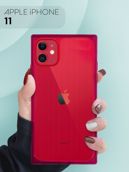 Прозрачный прямоугольный силиконовый чехол для Apple iPhone 11 (Эпл ...