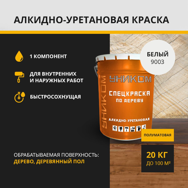 Эмаль. УНИКОМ Краска для дерева, мебели, фасадов, ограждений, детских ...