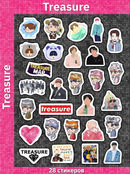 K-pop Treasure наклейки на телефон с kpop айдолами Treasure - купить с ...