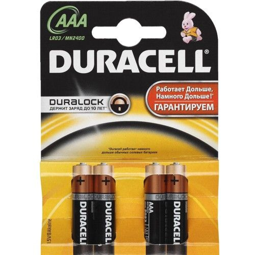 Батарейка ААА щелочная Duracell LR03-4BL Basic в блистере 4шт. купить ...