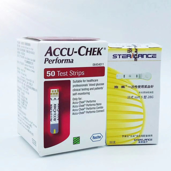 Тест-полоски Акку-Чек Перформа (Accu-Chek Performa) №50 + ланцеты ...