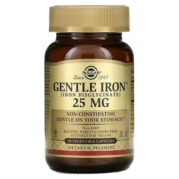 Solgar chelated iron, 25 мг, 90 капсул - купить с доставкой по выгодным ...