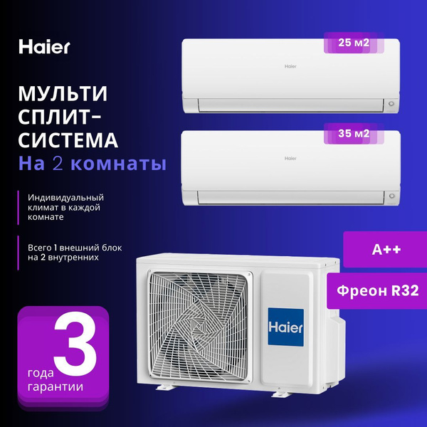 НОВИНКА 2023 ГОДА мультисплит-система Haier Flexis Super Match ...
