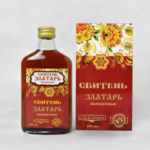 Сироп Сбитень Златарь желудочный Алтайбиопроект 250 мл, Пищевая добавка ...
