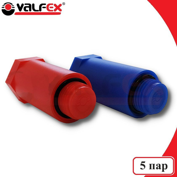 Заглушка пластиковая для водорозеток 1/2" VALFEX, 5 пар - купить с ...