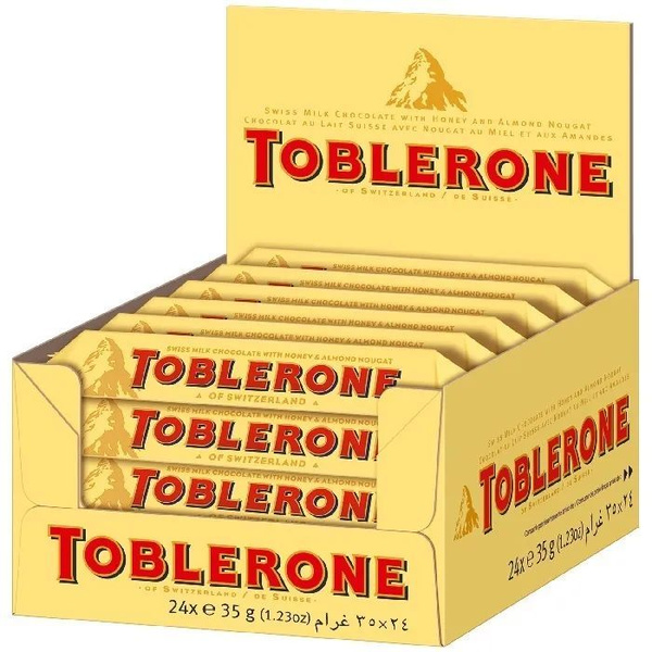 Toblerone Тоблерон Шоколад 24шт по 35г - купить с доставкой по выгодным ...